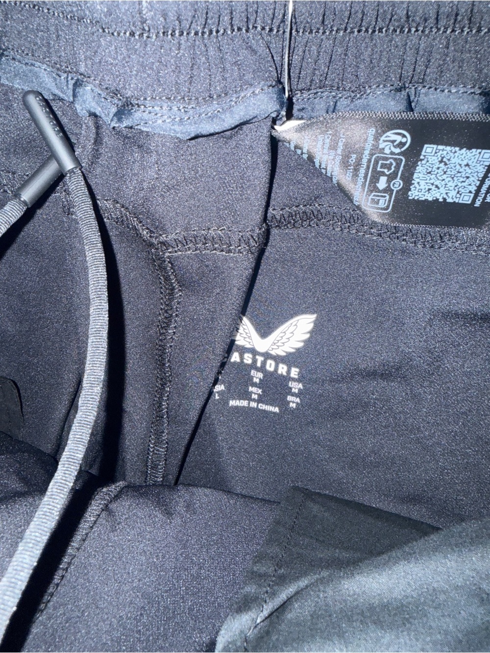 McLaren Black Athletic Shorts with orange Zip Details - Picture 5 of 8